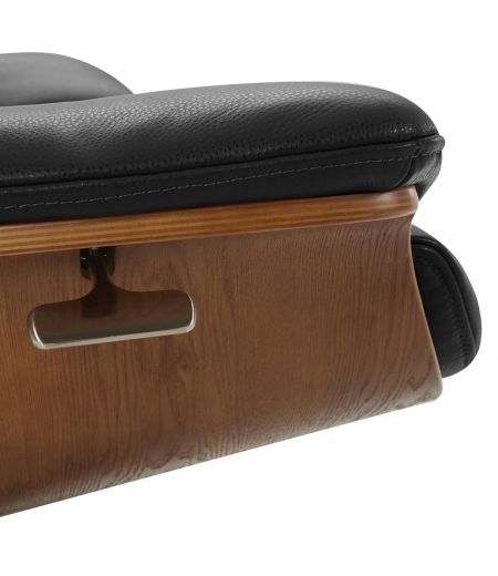 Fauteuil en cuir et chêne Naturel - Naos