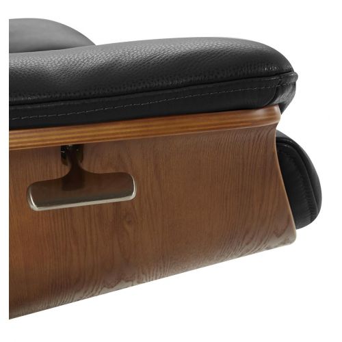 Fauteuil en cuir et chêne Naturel - Naos