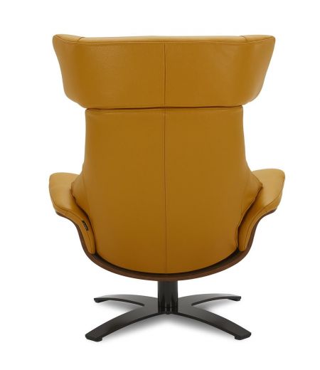 Fauteuil en cuir et chêne Naturel - Naos