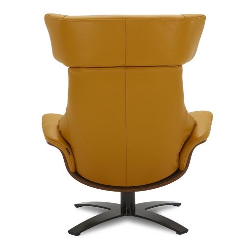 Fauteuil en cuir et chêne Naturel - Naos