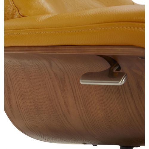 Fauteuil en cuir et chêne Naturel - Naos