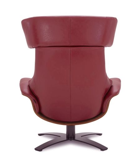 Fauteuil en cuir et chêne Naturel - Naos