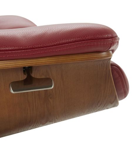 Fauteuil en cuir et chêne Naturel - Naos