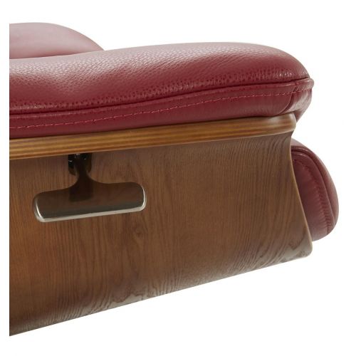 Fauteuil en cuir et chêne Naturel - Naos