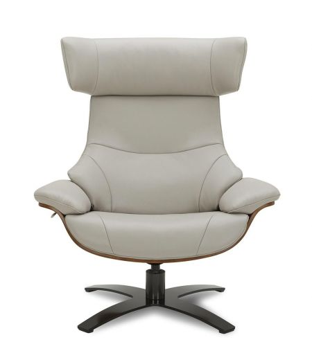 Fauteuil en cuir et chêne Naturel - Naos