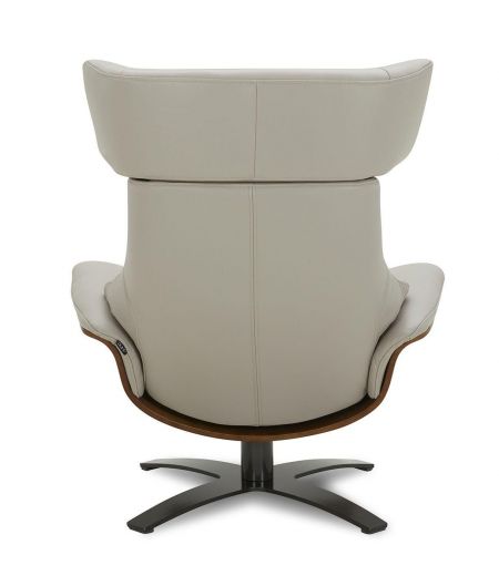 Fauteuil en cuir et chêne Naturel - Naos