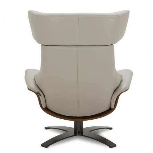 Fauteuil en cuir et chêne Naturel - Naos