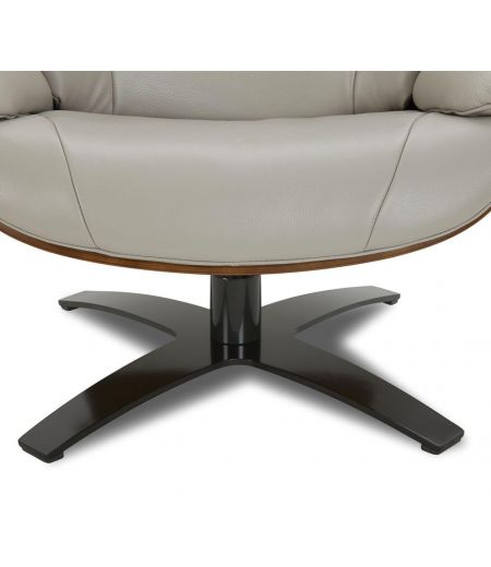 Fauteuil en cuir et chêne Naturel - Naos