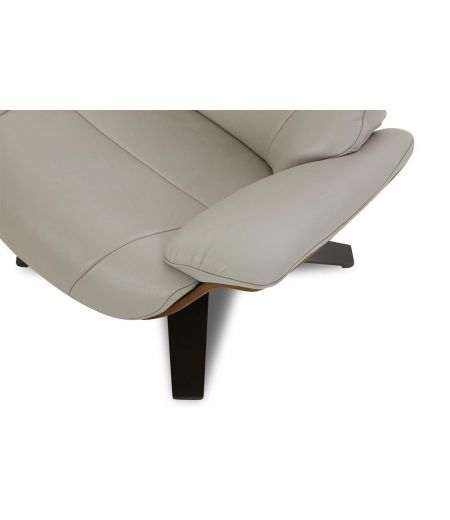 Fauteuil en cuir et chêne Naturel - Naos