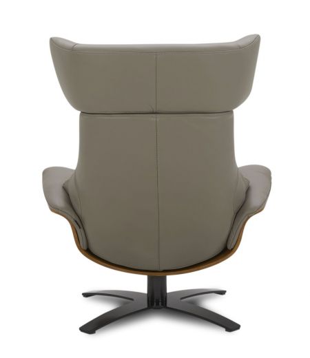 Fauteuil en cuir et chêne Naturel - Naos