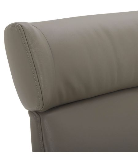 Fauteuil en cuir et chêne Naturel - Naos