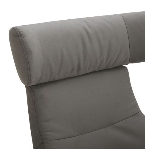 Fauteuil en Microfibre et chêne Naturel - Naos