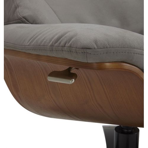 Fauteuil en Microfibre et chêne Naturel - Naos