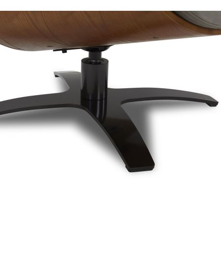 Fauteuil en Microfibre et chêne Naturel - Naos