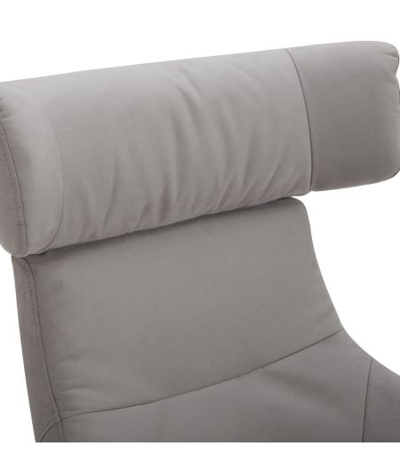 Fauteuil en Microfibre et chêne Naturel - Naos
