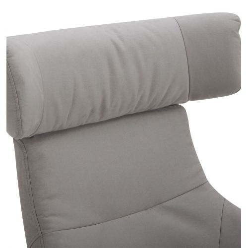 Fauteuil en Microfibre et chêne Naturel - Naos