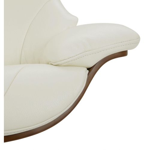 Fauteuil en cuir et chêne Naturel - Naos