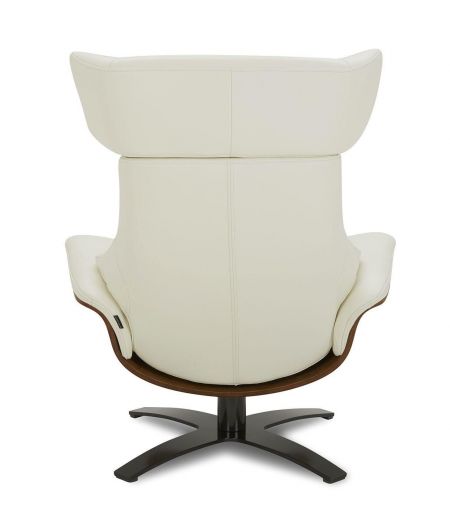 Fauteuil en cuir et chêne Naturel - Naos