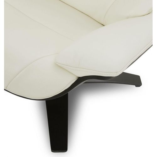 Fauteuil en cuir et chêne noir - Naos