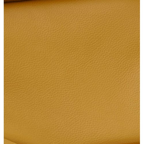 Pouf en cuir et chêne Naturel - Naos