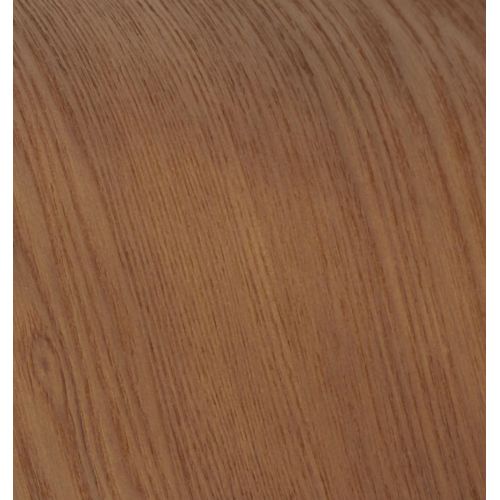 Pouf en cuir et chêne Naturel - Naos