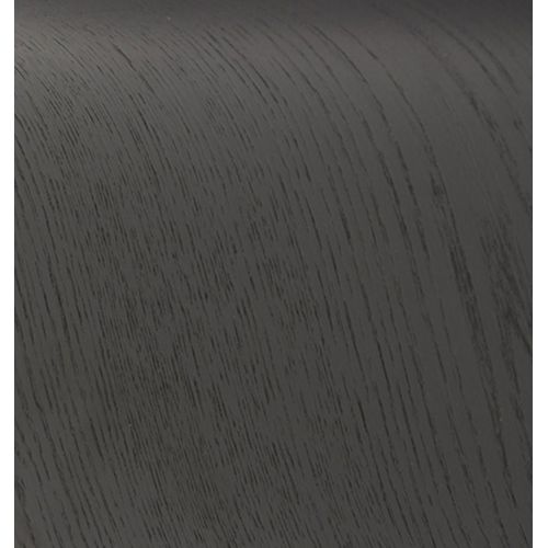 Pouf en cuir et chêne noir - Naos