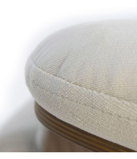 Fauteuil Tissu ou Velours et Chêne Naturel - Véga