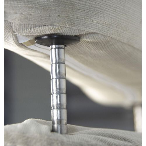 Fauteuil Tissu ou Velours et Chêne Naturel - Véga