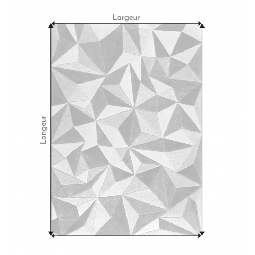 Tapis Rectangulaire à Motifs Géométriques - Celeste
