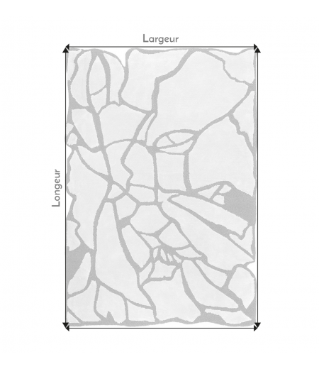 Tapis moderne bleu et gris - Philae