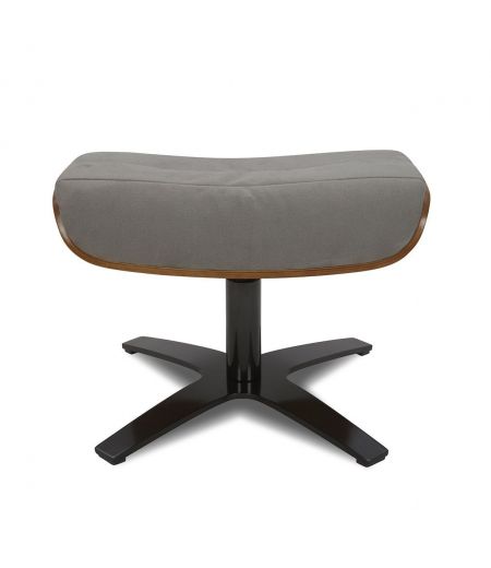 Puf de Tela o Terciopelo y Roble Natural - Véga