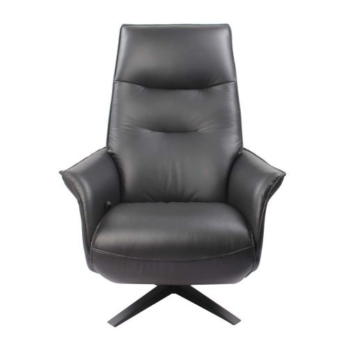 fauteuil -relaxation- manuel- cuir-noir- saturne