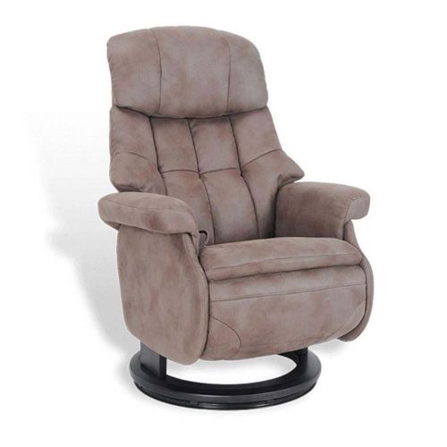 Sillón de relajación de diseño con puf integrado en piel o microstar - COSY