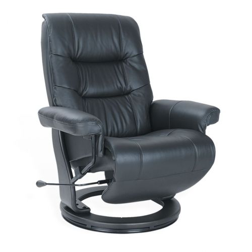 fauteuil -relax- senior-cuir -noir- max