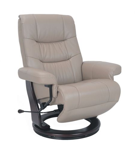 fauteuil -relax- mal-de-dos-cuir -beige-taupe- max