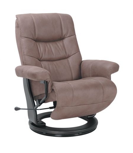 fauteuil -relax- confortable -manuel-microfibre-tissu- marron-max