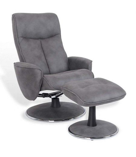 fauteuil -relaxation-design -manuel-tissu-gris -foncé- nephos