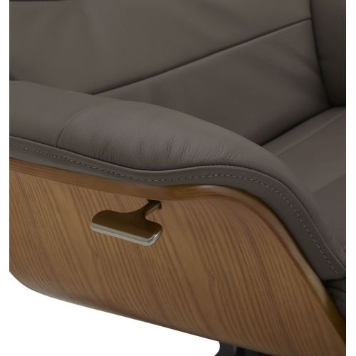 copy of Fauteuil et Pouf relax manuel - Tissu et Chêne Naturel - Aludra