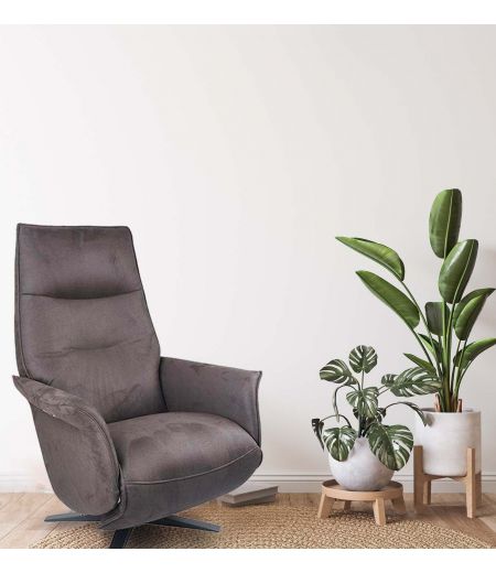 Fauteuil de Relaxation Design Electrique 2 Moteurs Microfibre - SATURNE