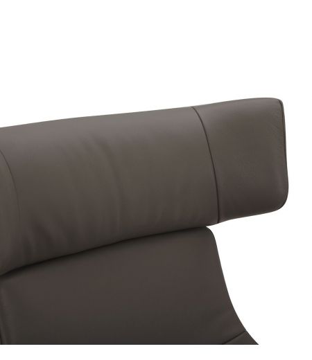 Fauteuil en cuir et chêne Naturel - Naos