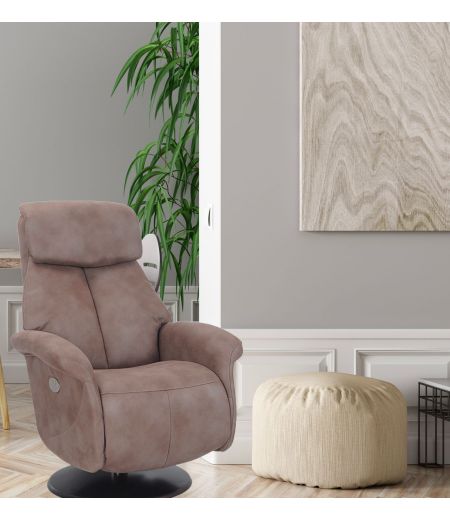 Fauteuil de relaxation électrique Cuir et Microstar - AETOS
