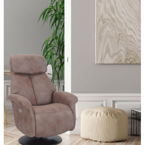 Sillón de relajación eléctrico de piel o Microstar - AETOS