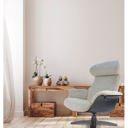 Fauteuil Tissu ou Velours et Chêne Noir - Véga