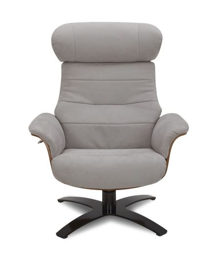 Fauteuil Microfibre et Chêne Naturel - Véga
