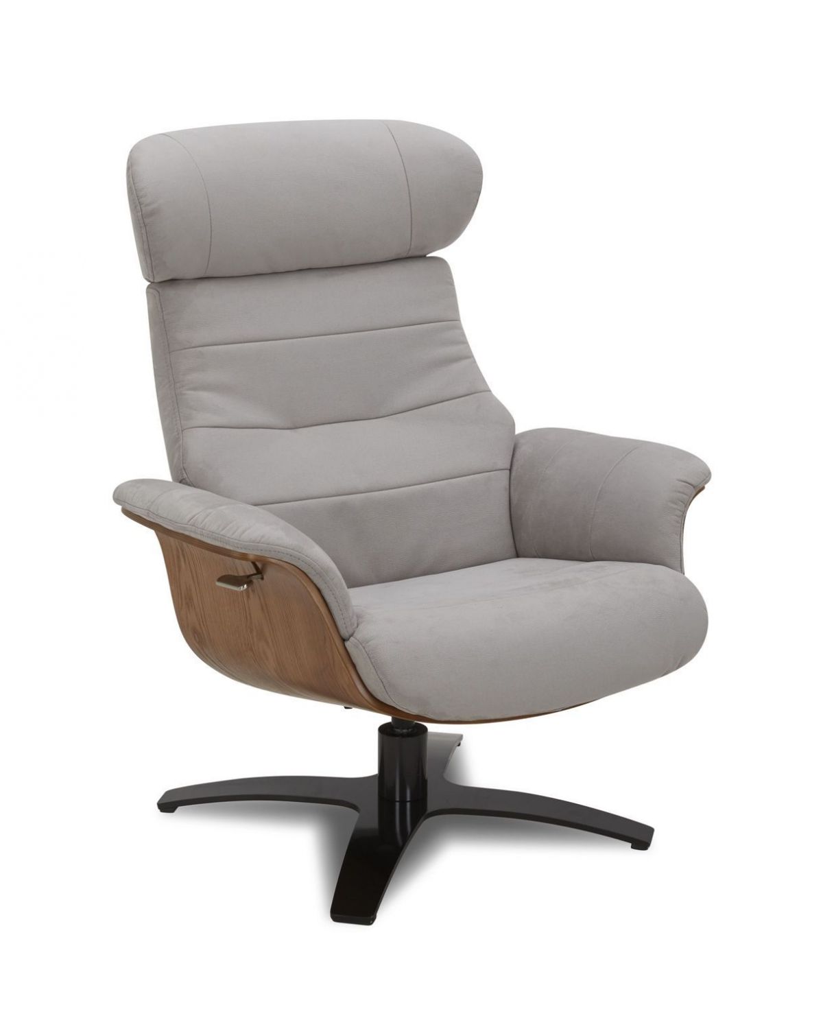 Fauteuil Microfibre et Chêne Naturel - Véga