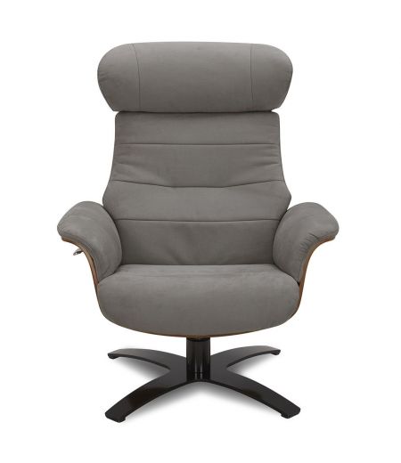 Fauteuil Microfibre et Chêne Naturel - Véga