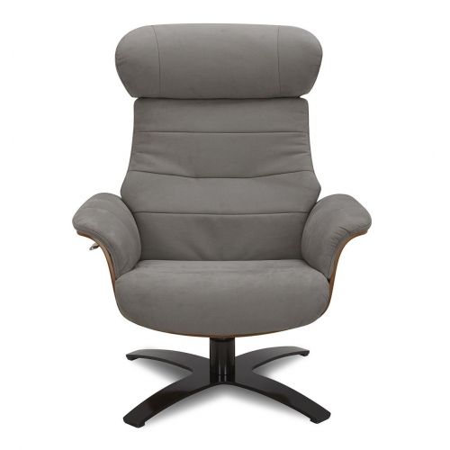 Fauteuil Microfibre et Chêne Naturel - Véga