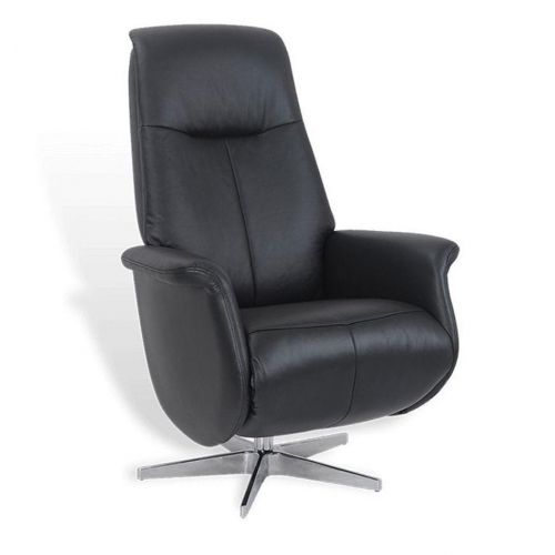 fauteuil -relaxation-cuir-noir-design-pivotant-grapheus