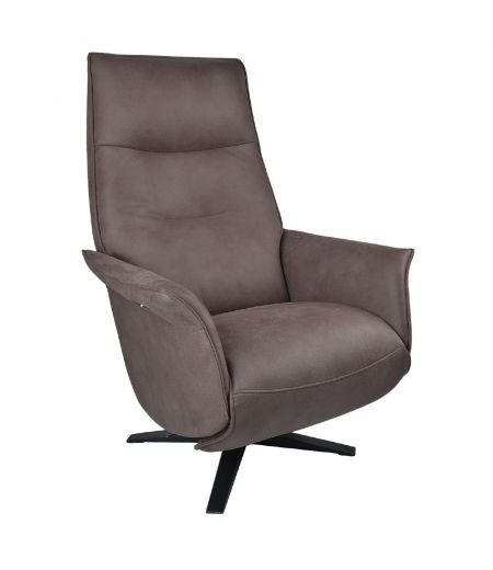 SATURNE - Sillón de relajación de diseño eléctrico con dos motores de microfibra