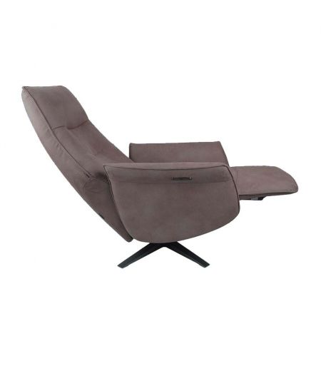 SATURNE - Sillón de relajación de diseño eléctrico con dos motores de microfibra